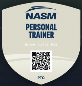 NASM Certified Personal Trainer badge